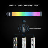 Lian Li Strimer Wireless 16 Pin - Addressable RGB Power Extension Cable with Wireless Control - 8 LED Strip - Wireless Controller NOT Included; a Controller is Required for use (PW16-81W) Wireless 16 pins