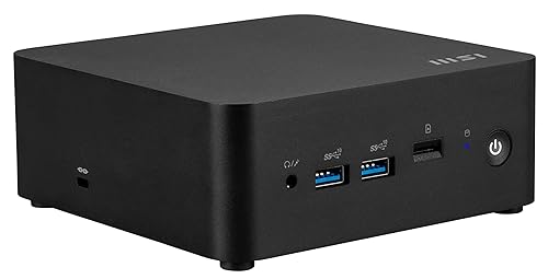 MSI Cubi NUC Barebone Desktop, Intel Core 5-120U, 2X DDR5 Slots (up to 64GB), TPM 2.0, WiFi 6E, 3 Year Advance Replacement (1MG-010BUS) Cubi NUC Core 5-120U, No OS, 3Y Warranty
