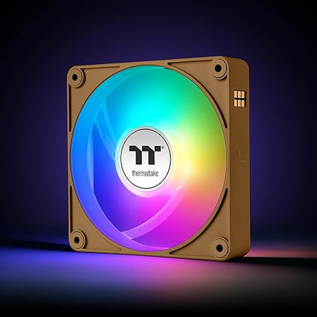 Thermaltake CT120 EX ARGB Sync PC Cooling Fan 3 Pack, PWM 500~2000 RPM, 5V Motherboard Sync, 16.8 Million Colors 9 LEDs, MagForce 2.0 Connectors, Hydraulic Bearing, Gravel Sand, CL-F216-PL12GS-A