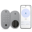 Yale Ash Keyed Deadbolt Smart Lock with Google Matter, YRD510-MT1-ASH