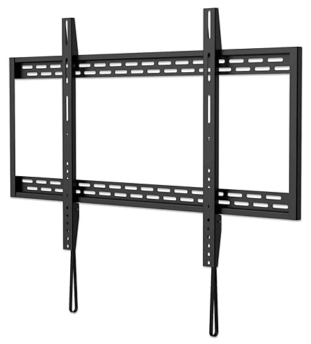 Manhattan Heavy-Duty Low-Profile Large-Screen TV Wall Mount - Holds One 60" to 100" TV up to 100 kg (220 lbs.), Fixed, Ultra Slim Design 461993