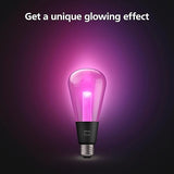 Philips Hue Lightguide ST70 Edison Smart LED Bulb – Handblown Glass - Color Changing Light - Works with Amazon Alexa, Apple HomeKit and Google Assistant - Bluetooth and Hue Bridge Compatible