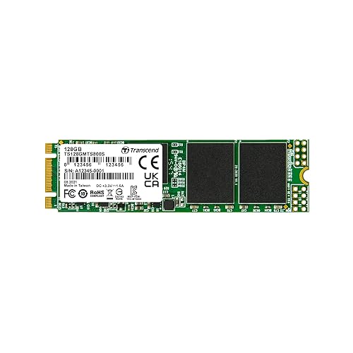 TRANSCEND TS128GMTS800S 128GB SATA III 6Gb/s MTS800 80 mm M.2 Solid State Drive 128 GB MTS800S