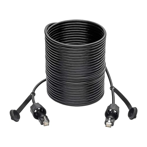 Tripp Lite N206-PC50-IND CAT5E/Cat6 Patch Cable RJ45 CMX Outdoor Industrial, 50'