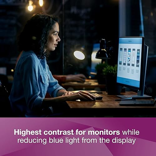 3M Computer Privacy Screen Filter for 24 inch Monitors - High Clarity - Widescreen 16:10 - HC240W1B High Clarity 16:10 High Clarity