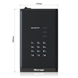 iStorage diskAshur DT3 256-bit 24TB - FIPS Level 3 Certified - Secure encrypted Desktop Hard Drive - Password Protected