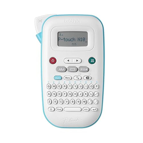 Brother P-Touch PT-N10 Personal Handheld Label Maker, Portable and Prints on P-Touch Btag ~½” (12mm) Wide Color Label Tapes, Personalize Labels