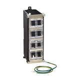 Tripp Lite 8-Port DIN-Rail Snap-in Keystone Jack Mounting Module with Grounding, Attaches to Standard 35 Millimeter (mm) DIN Rail with no Tools, TAA Compliant, Manufacturer's Warranty (N063-008-ENC)