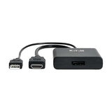 Tripp Lite 8K Male-to-Female HDMI to DisplayPort Adapter Video Converter, Active Converter, 8K@30Hz, 1-Foot Cable, 7.1 Channel Audio, No Software Needed, 3-Year Warranty (P130-06N-DP-8K)