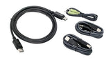 IOGEAR G2L903UTAA3 DisplayPort USB KVM Cable Kit with (TAA) Audio DisplayPort, USB KVM