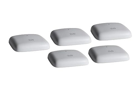 Cisco Business 140AC Wi-Fi Access Point | 802.11ac | 2x2 | 1 GbE Port | Ceiling Mount | 5 Pack Bundle | Limited Lifetime Protection (5-CBW140AC-B) CBW140AC/ 5 pack