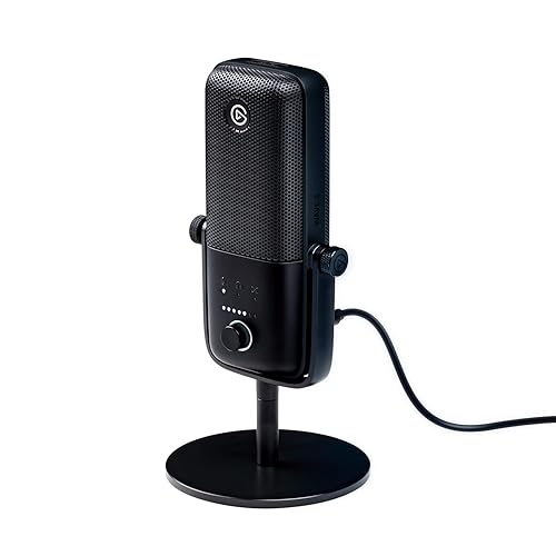Elgato Wave:3 - Premium Studio Quality USB Condenser Microphone for Streaming, Podcast, Gaming and Home Office, Free Mixer Software, Sound Effect Plugins, Anti-Distortion, Plug ’n Play, for Mac, PC Black Microphone
