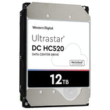 Western Digital HUH721212ALE604 12TB Ultrastar DC HC520 SATA HDD - 7200 RPM Class, SATA 6 Gb/s, 256MB Cache, 3.5 12TB HDD