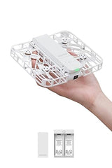 HOVERAir X1 Self-Flying Camera, Pocket-Sized Drone HDR Video Capture, Palm Takeoff, Intelligent Flight Paths, Follow-Me Mode, Foldable Action Camera with Hands-Free Control White (Combo) Combo White