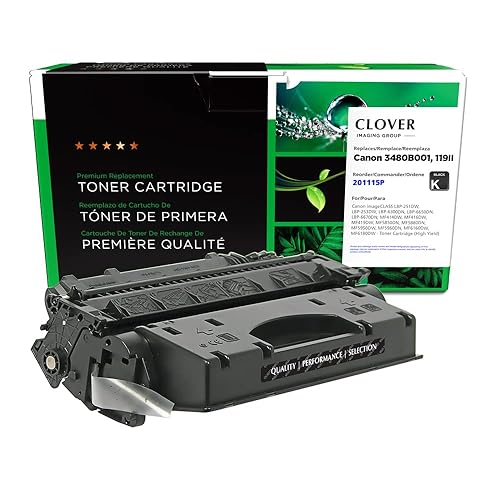 Clover Remanufactured Toner Cartridge Replacement for Canon 3480B001 (119II) | Black Black 6,400