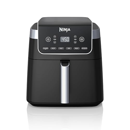 Ninja Air Fryer Pro XL 6-in-1 with 6.5 QT Capacity, Max Crisp, Air Fry, Air Roast, Bake, Reheat, Dehydrate, Max Crisp Technology with 450F, Grey, AF181C (Canadian Version)