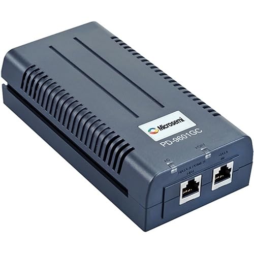 Microchip Technology PD-9601GC-AC-US 1PT IEEE802.3BT Plus Legacy Midspan 90W Power Over Ethernet