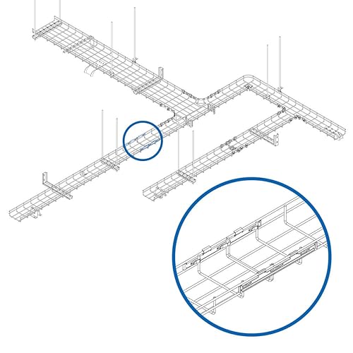 Tripp Lite Fast Docking Coupler Bar, Quick Dock Coupler Bar for Wire Mesh Cable Trays, Bulk Pack, 50 Pack (SRWBTLCPLRBR)