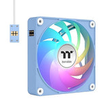 Thermaltake CT140 EX ARGB PC Cooling Fan Hydrangea Blue 3-Fan Pack, Magnetic Connection, 5V Motherboard Sync, 16.8 Million Colors 9 Addressable LEDs, 140 mm Case/Radiator Fan, CL-F197-PL14BU-A