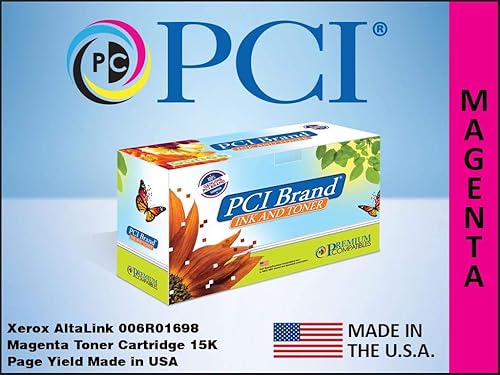 PCI Brand Compatible Toner Cartridge Replacement for Xerox 006R01698 Magenta Toner Cartridge 15K Yield