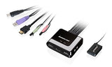 IOGEAR 2-Port HD and DisplayPort Cable KVM Kit with Audio, GCS62HMDPKIT 2-Port HDMI and Mini DisplayPort