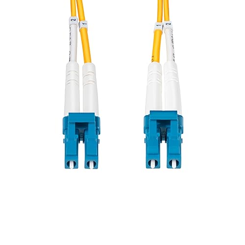 StarTech.com 3m (9.8ft) LC to LC (UPC) OS2 Single Mode Duplex Fiber Optic Cable, 9/125µm, 10G, LSZH Fiber Patch Cord