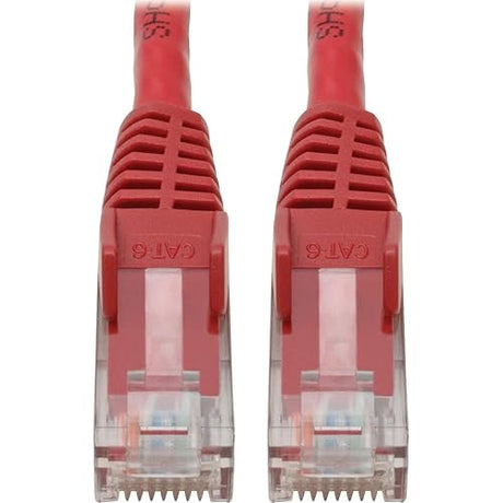 Tripp Lite N201-004-RD Cat6 Gigabit Ethernet Snagless Molded Patch Cable 24 AWG 550MHz Premium UTP, Red, RJ45 M/M 4' 4-ft. Red