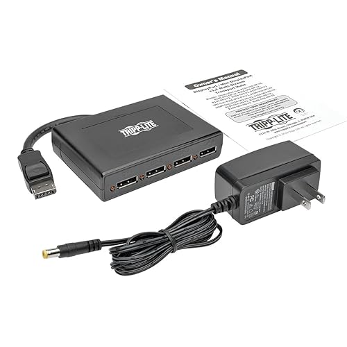 Tripp Lite B156-004-V2 4-Port DisplayPort Multi Stream Transport MST Hub, DP 1.2 to DP, UHD 4Kx2K