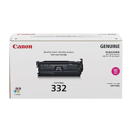 Canon Lasers Genuine Cartridge 332 Toner, Magenta