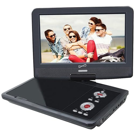 Supersonic SC-259 9” TFT Portable DVD/CD/MP3 Player with TV Tuner, USB and SD Card Slot