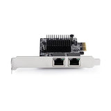 StarTech.com 2-Port 5G Gigabit PCIe Network Adapter Card, PCI Express LAN Card, Realtek RTL8126, Windows and Linux, TAA