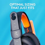 Logitech Zone Learn Wired Headsets for Learners, Comfortable and Adjustable fit for Kids, Replaceable Accessories, Mic, 3.5mm AUX and USB-C, for Windows/macOS/iPadOS/Android/Mobile