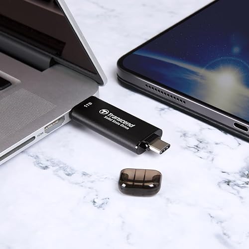Transcend 1TB Portable SSD, ESD310C, USB 10Gbps with Type-C and Type-A TS1TESD310C