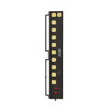 Tripp Lite Heavy Duty Surge Protector Power Strip with Work Lights, 10-Outlets for Industrial & Garage, 2 USB Ports, 10ft Power Cord, 4500 Joules, 150,000 Insurance (TLP1010USB)