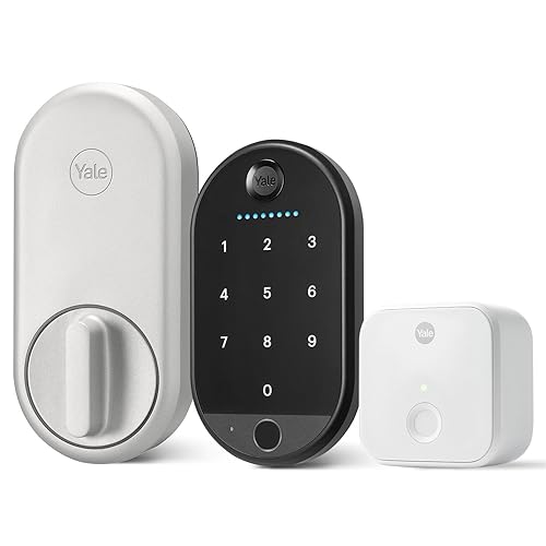 Yale Approach™ Lock with Wi-Fi + Keypad Touch - Keyless Entry Touchscreen deadbolt, Smart Bluetooth keypad - Silver Silver With Keypad