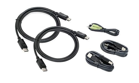 IOGEAR Dual View DisplayPort, USB KVM Cable Kit with Audio (TAA), 6-Foot G2L9202UTAA3 Dual View DisplayPort1