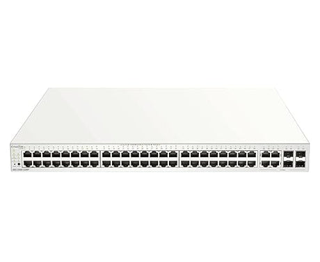 D-Link 52-Port PoE Nuclias Cloud-Managed Gigabit Ethernet Switch (370W Power Budget) | 48 GbE PoE + 4 Combo 1000Mbps Ports (DBS-2000-52MP)