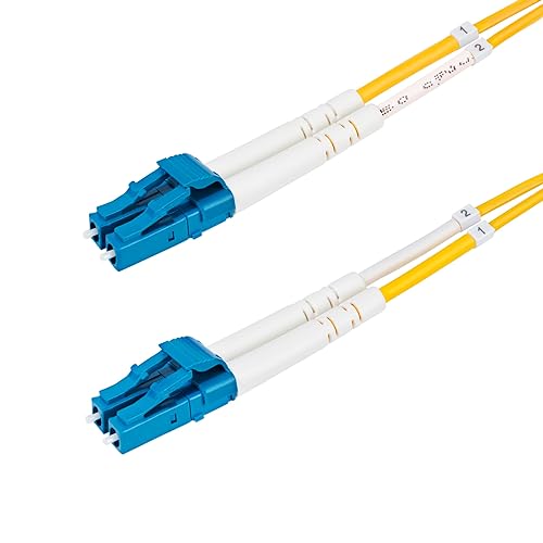 StarTech.com 8m (26.2ft) LC to LC (UPC) OS2 Single Mode Duplex Fiber Optic Cable, 9/125µm, 10G, LSZH Fiber Patch Cord