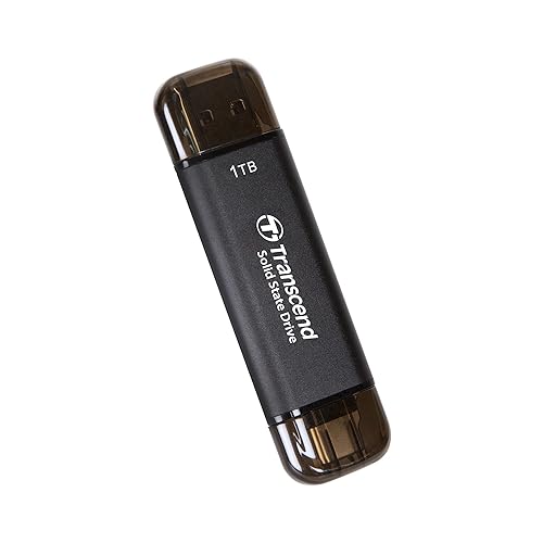 Transcend 1TB Portable SSD, ESD310C, USB 10Gbps with Type-C and Type-A TS1TESD310C