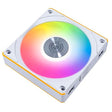 Lian Li UNI Fan CL120 ARGB PWM Fan - Single Pack (Reverse Blade) - 2.4 GHz Wireless Signal RGB & PC Case Fans Control - Daisy-Chain - Low Noise - Controller NOT Included &Required - White (12RCL1W1W) 120 Reverse White