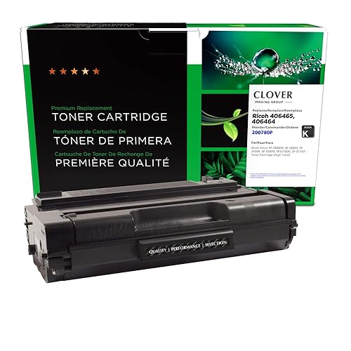 Clover Remanufactured Toner Cartridge Replacement for Ricoh 406465/406464 | Black | High Yield