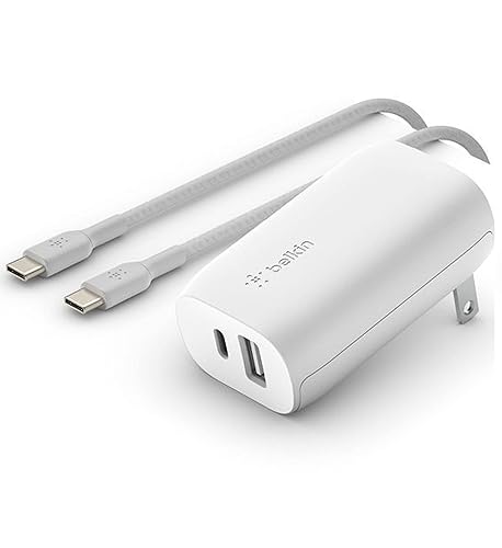 Belkin Quick Charge Charger (Qualcomm Quick Charge 3.0 Charger, USB Charger for Quick Charge Devices, Note9, S9, S8, S7, S6, More) USB Wall Charger, White, WCA001dqWH Standalone Single Port (18W)