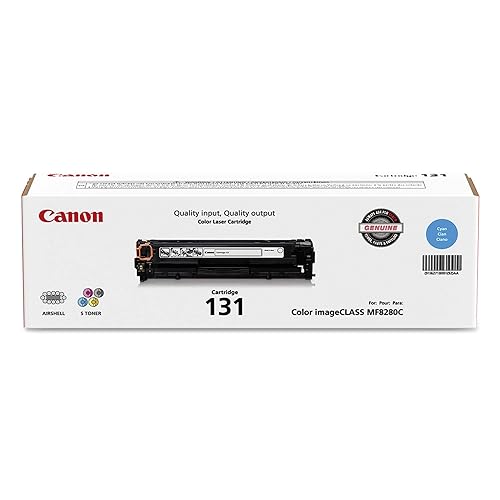 Canon 131 Original Toner Cartridge, Laser, 1500 Pages, Cyan