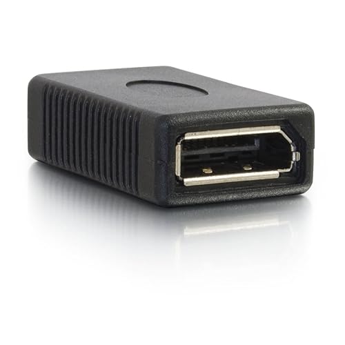 C2G 18411 DisplayPort F/F Coupler, Black Female to Female Coupler