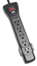 Tripp Lite Protect It! Surge Protector, 7 Outlets, 7 Ft Cord, 2160 Joules, Black