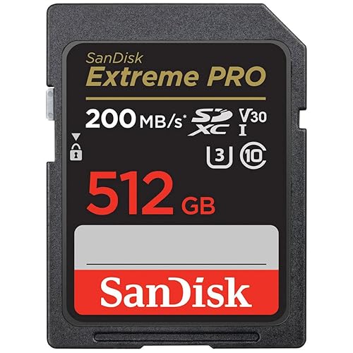 SanDisk Extreme PRO 512GB UHS-I U3 SDXC Memory Card