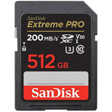 SanDisk Extreme PRO 512GB UHS-I U3 SDXC Memory Card