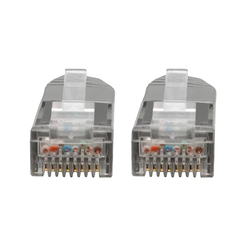Tripp Lite N200-001-GY Cat6 Cat5e Gigabit Molded Patch Cable RJ45 M/M 550MHz Gray 1' 1' 1 ft. Gray