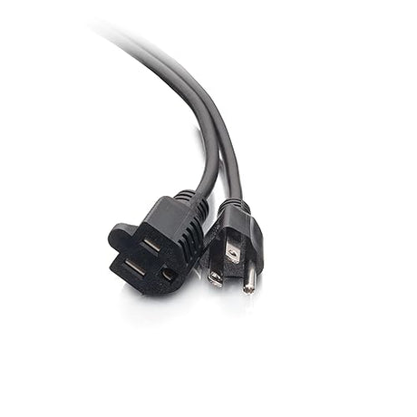 C2G Legrand Universal Replacement Power Cord, 18 AWG Computer Power Cord, 3 Pin Power Cord, Black Power Extension Cord, 25 ft Computer Power Cord, 1 Count, C2G 53410 25 Feet