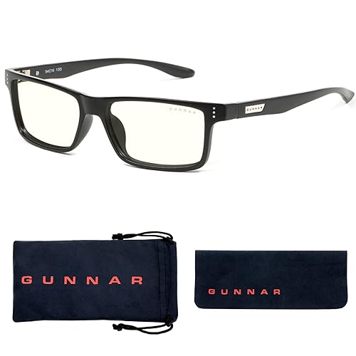 Gunnar - Blue Light Reading Glasses - Blocks 65% Blue Light - Vertex +1.5 Power Onyx, Clear Tint